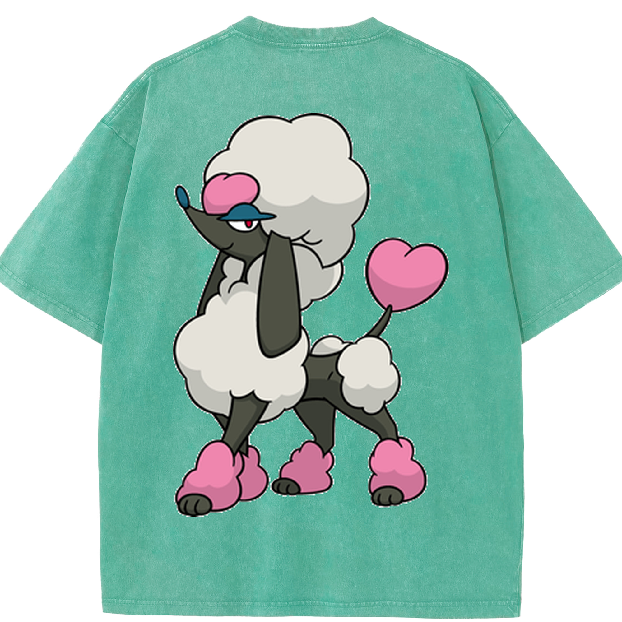 （画像用） ポケットモンスター Pokémon 綿100% ヴィンテージ風 半袖Tシャツ（背面プリント）